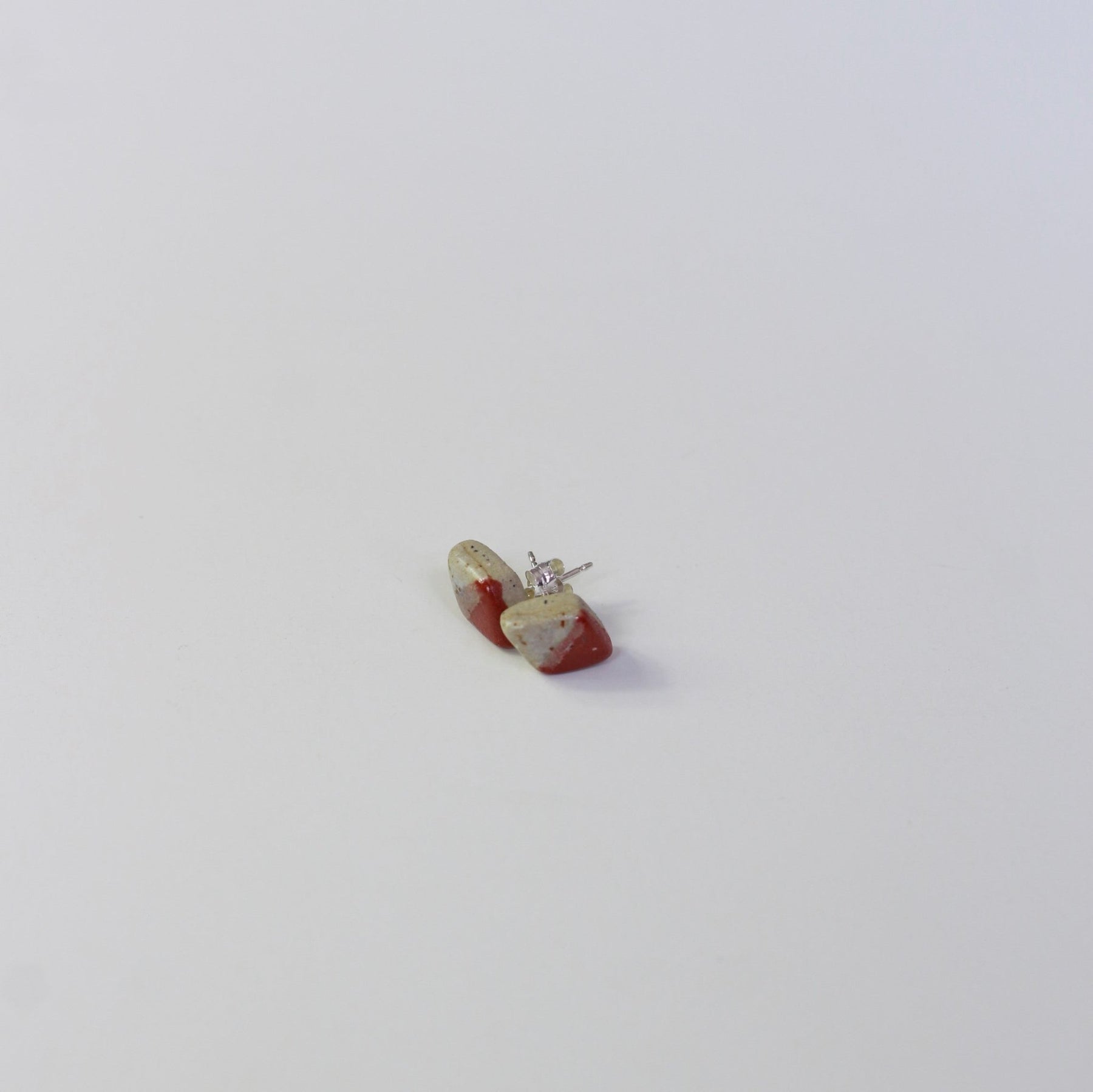 Woodfolk Salted Terracotta Diamond Studs