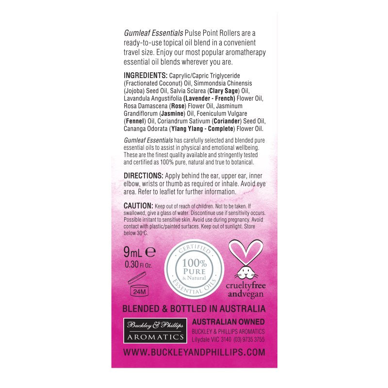 Gumleaf Essentials Equilibrium Pulse Point Roller
