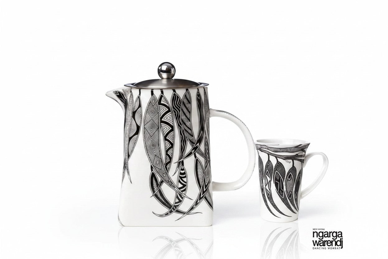 Mug & Teapot Gift Set - Alperstein Designs Dancing Wombat