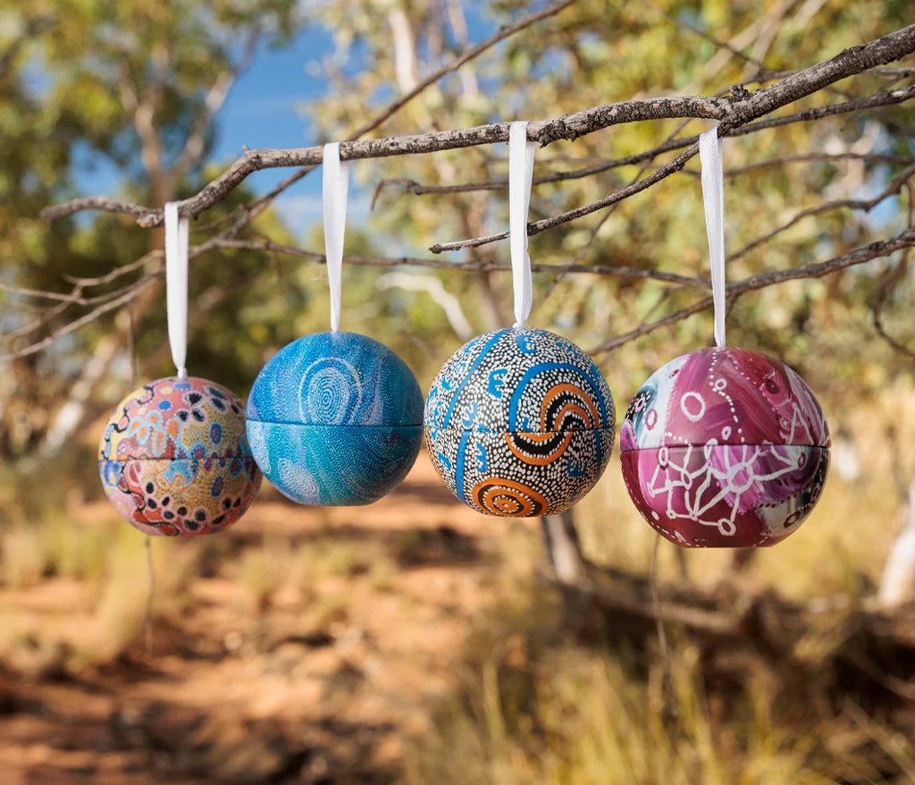 Alperstein Designs - 4 Pack Xmas Bauble Tins