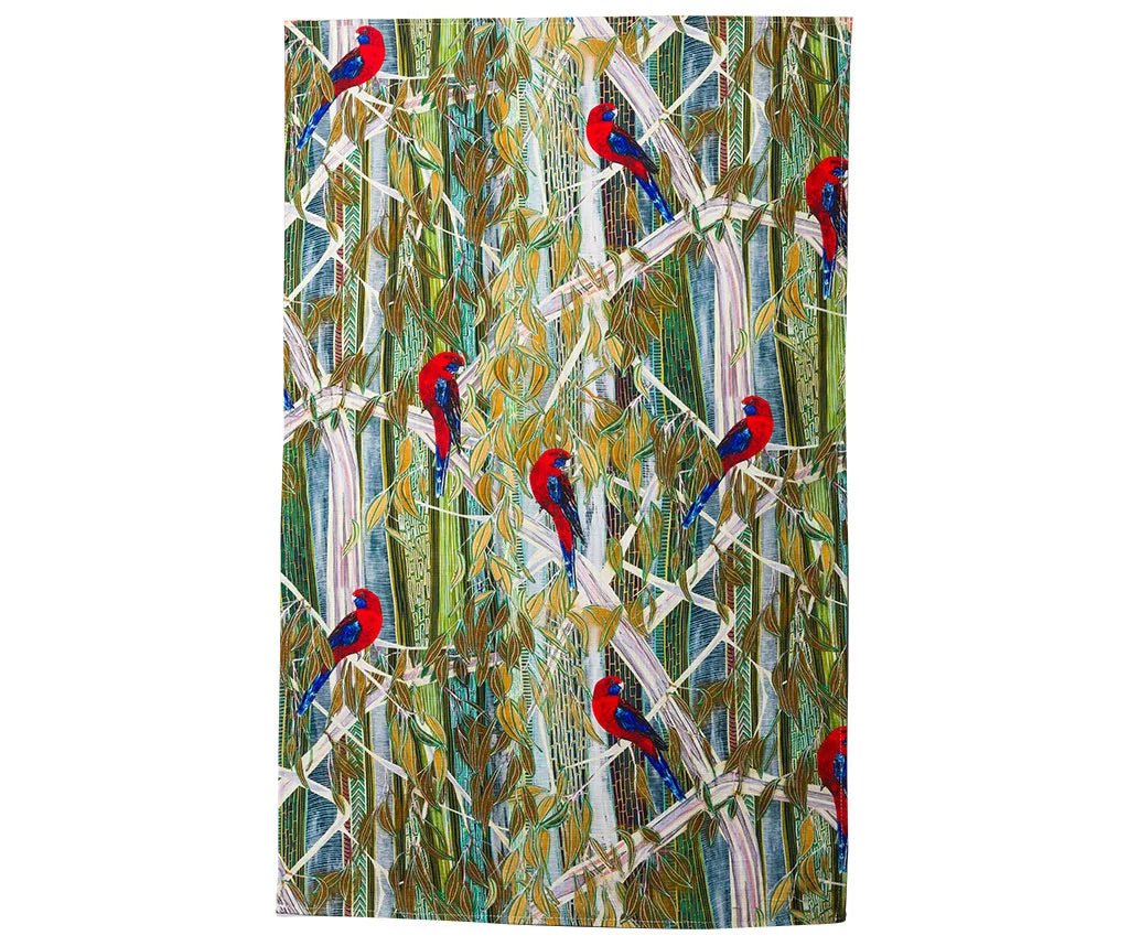 Alperstein Designs - Brigid Corcoran Rosellas Tea Towel