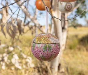 Alperstein Designs - Sandra Pula Teece Christmas Bauble Tin