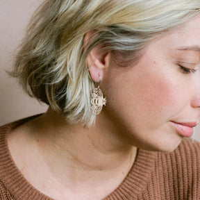 Denz + coDENZ Mini Bee Dangles in Silver same day gift delivery melbourne
