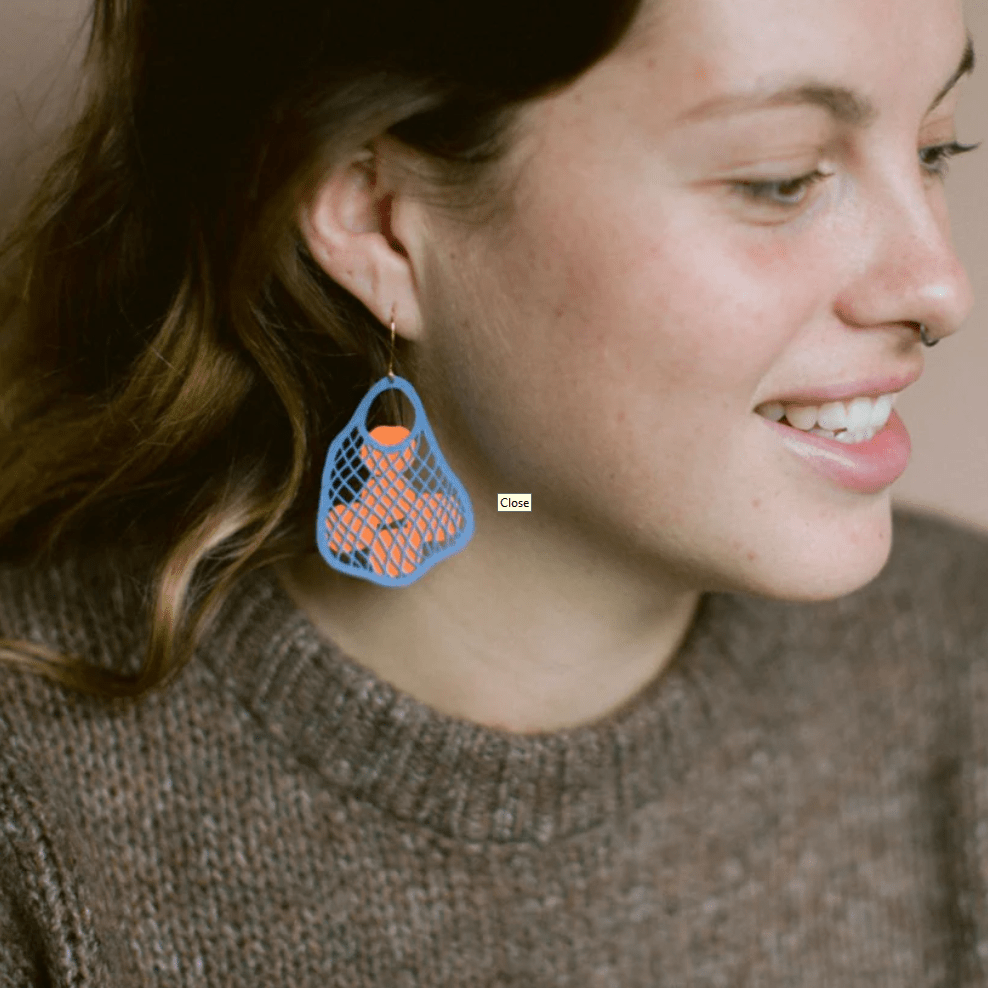 Denz + coDENZ String Bag earrings (with fruits) same day gift delivery melbourne