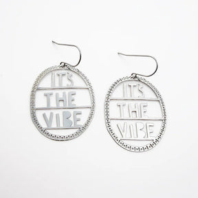 DENZ It's The Vibe Earrings in Silver 