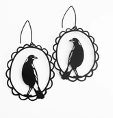 DENZ Magpie in Black earrings