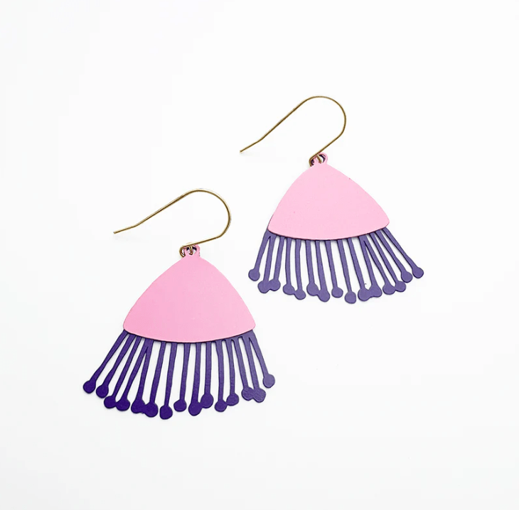 DENZ Midi Gum Blossoms in Musk Pink and Eggplant