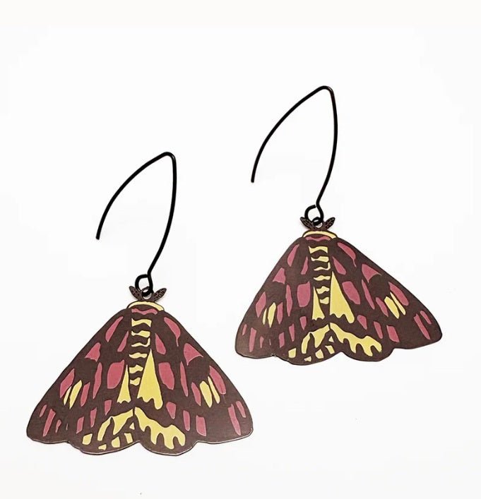Denz Midi Moth Earrings in Sheep Moth same 