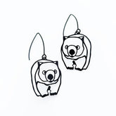 DENZ Wombat Earrings in Black