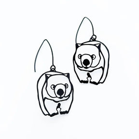 DENZ Wombat Earrings in Black