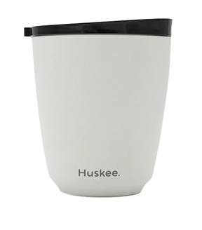 HuskeeHuskee Reusable Stainless Steel Coffee Cup (Ceramic lined) with Stopper Lid 8 Oz or 12 Oz same day gift delivery melbourne