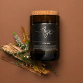 Mojo Candle CoMojo Leather & Wood Wine Bottle Candle same day gift delivery melbourne