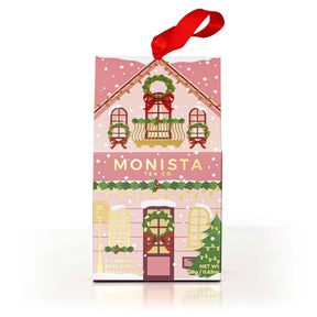 Monista Tea Co. Christmas Decoration - French Earl Grey Tea House (Pink)
