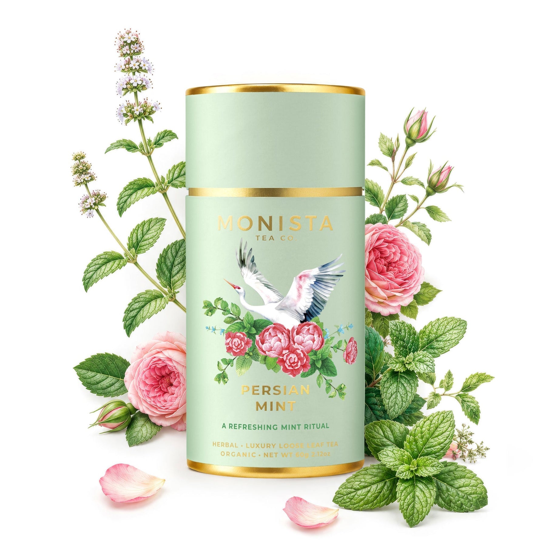 Monista Tea Co. Persian Mint Canister