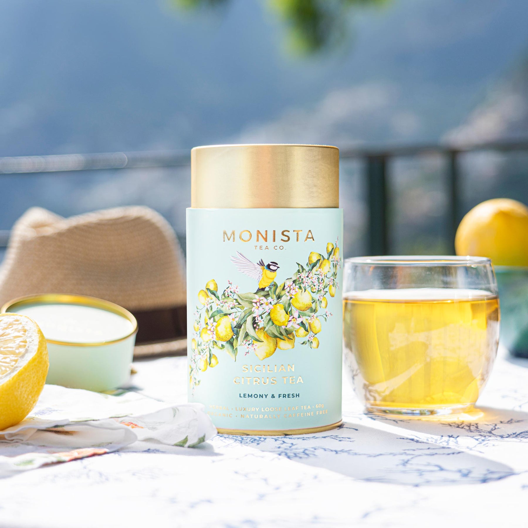 Monista Tea Co. Sicilian Citrus Tea Canister