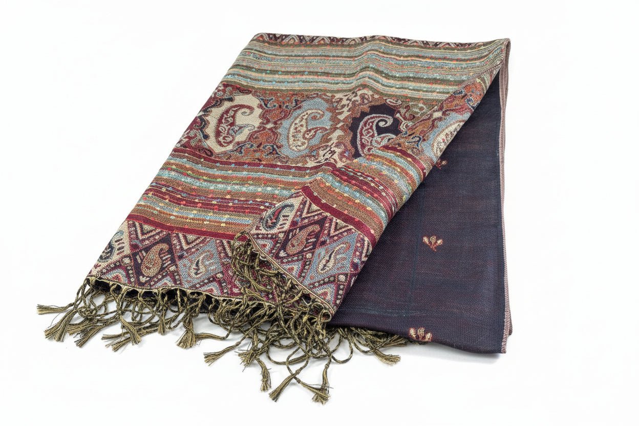 Nine Yaks55/45 Cotton & Silk Assorted Pashmina Shawls same day gift delivery melbourne