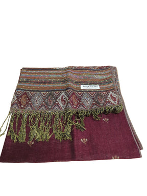 Nine Yaks55/45 Cotton & Silk Assorted Pashmina Shawls same day gift delivery melbourne