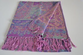 Nine Yaks55/45 Cotton & Silk Assorted Pashmina Shawls same day gift delivery melbourne