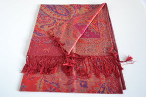 Nine Yaks55/45 Cotton & Silk Assorted Pashmina Shawls same day gift delivery melbourne