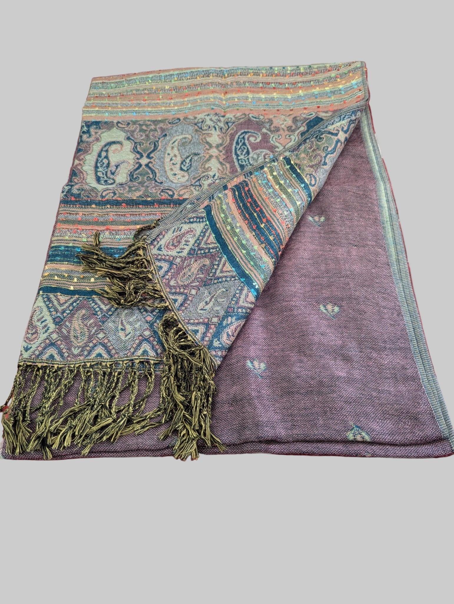 Nine Yaks55/45 Cotton & Silk Assorted Pashmina Shawls same day gift delivery melbourne
