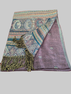 Nine Yaks55/45 Cotton & Silk Assorted Pashmina Shawls same day gift delivery melbourne