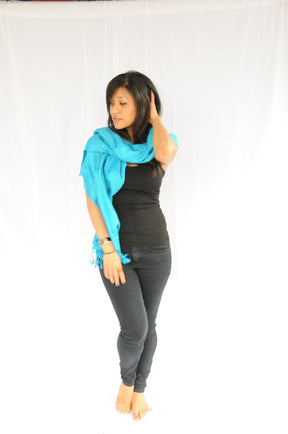 Nine Yaks70/30 Cotton & Silk Assorted Pashmina Shawls same day gift delivery melbourne