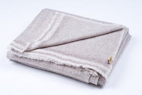Nine YaksNine Yaks Caramel Patterned Weave Chunky Cashmere Throw same day gift delivery melbourne