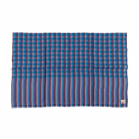 Nine YaksNine Yaks Fine Cashmere Shawl - Blue & Plum Plaid same day gift delivery melbourne