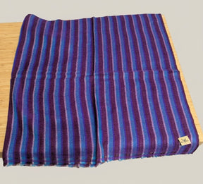 Nine YaksNine Yaks Fine Cashmere Shawl - Blue & Purple Stripe same day gift delivery melbourne