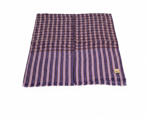 Nine YaksNine Yaks Fine Cashmere Shawl - Plum & Lavender Gingham same day gift delivery melbourne