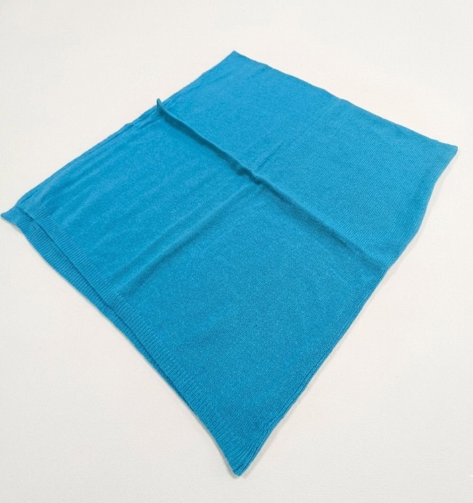 Nine YaksNine Yaks Kids Cashmere Poncho - Aqua Blue same day gift delivery melbourne