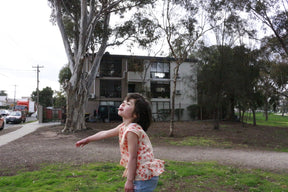 Nine YaksNine Yaks Kids Frill Top Orange Birds same day gift delivery melbourne