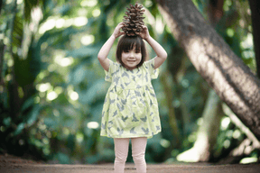 Nine YaksNine Yaks Kids Green Bird Dress same day gift delivery melbourne