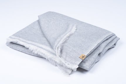Nine YaksNine Yaks Silver Mist Square Weaved Chunky Cashmere Throw same day gift delivery melbourne
