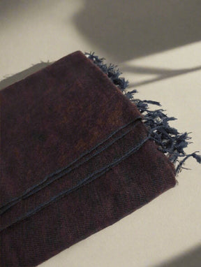 Nine YaksYak Shawl - Maroon Wool & Cotton Blend same day gift delivery melbourne