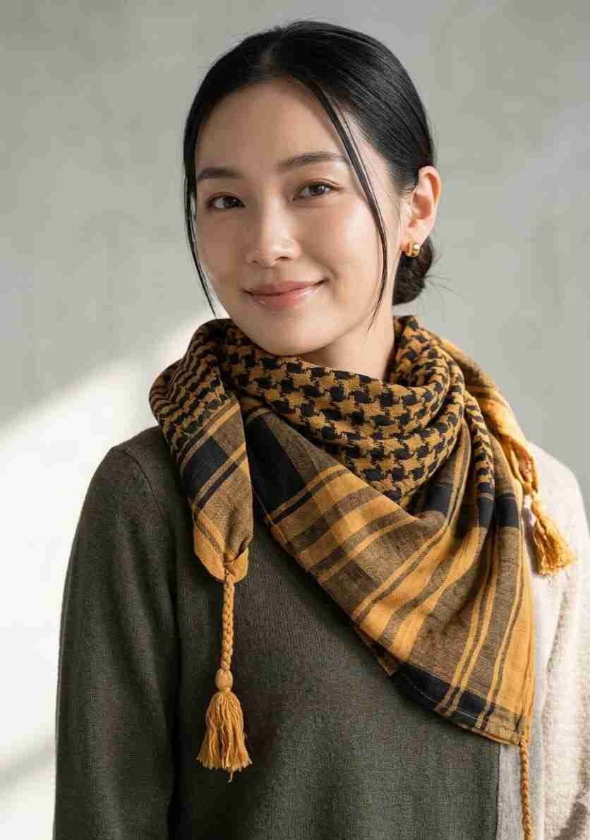 PookipoigaArafat Scarf - Golden Yellow same day gift delivery melbourne