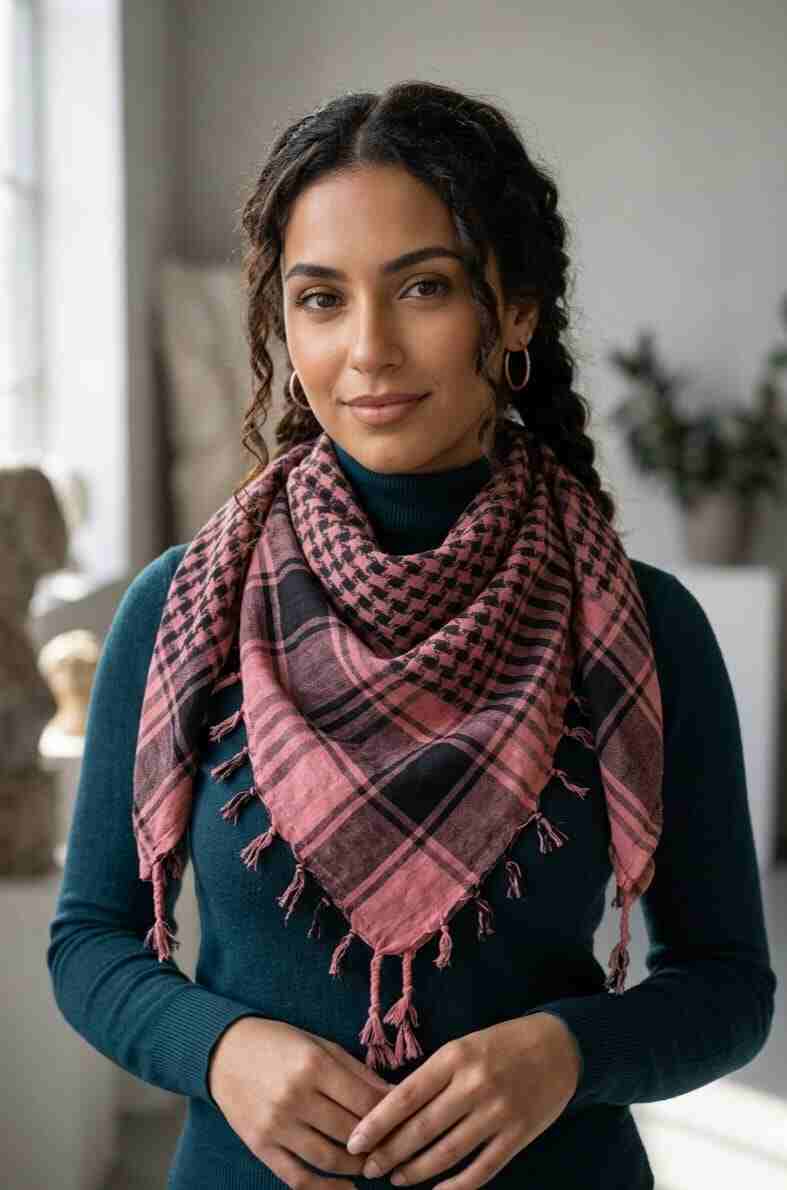 PookipoigaArafat Scarf - Rosy Red same day gift delivery melbourne