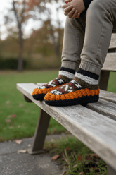 PookipoigaChildren's Hand-Knitted Wool Booties – Harvest Spice same day gift delivery melbourne