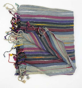 PookipoigaHandmade Cotton Net Scarf - Boho Stripe Shimmer same day gift delivery melbourne