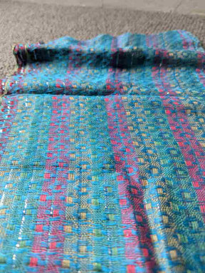PookipoigaHandmade Cotton Net Scarf – Teal Multi same day gift delivery melbourne