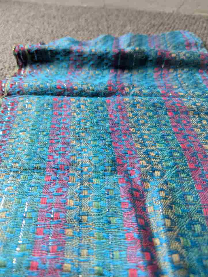 PookipoigaHandmade Cotton Net Scarf – Teal Multi same day gift delivery melbourne