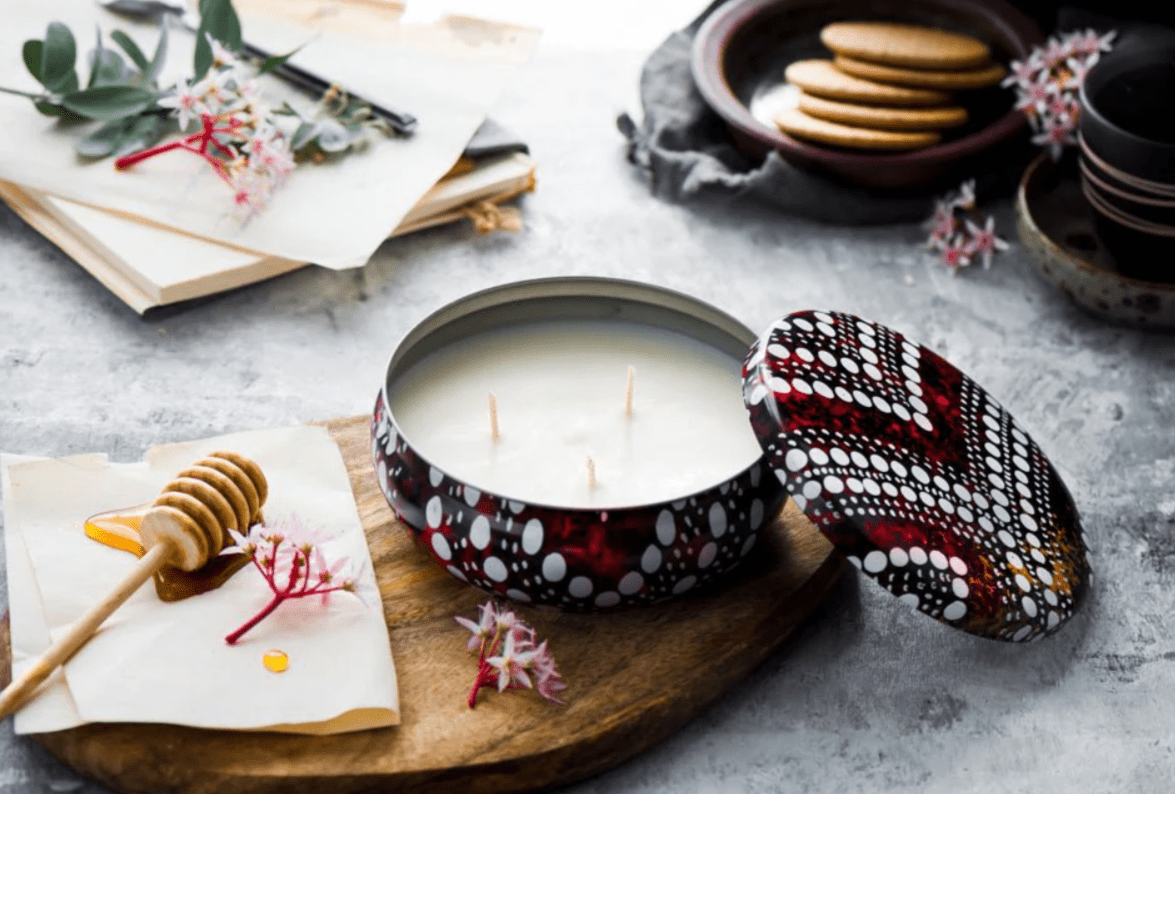 Healing & Cozy Gift Set Hand Honey Candle