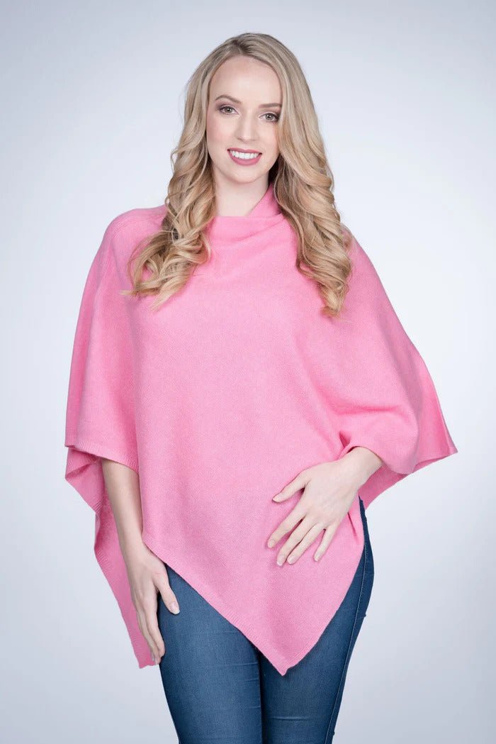 PookipoigaMum & Mini Matching Cashmere Poncho Set – Candy Pink & Peony same day gift delivery melbourne