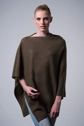 PookipoigaMum & Mini Matching Cashmere Poncho Set - Olive same day gift delivery melbourne