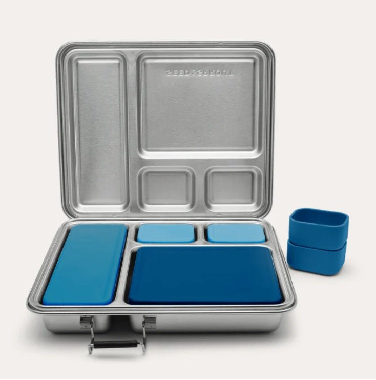 Seed and Sprout CoCrunchBox™ 2.0 Lunch Box | 4 Pot Set + Dividers - Lagoon same day gift delivery melbourne