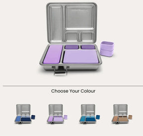 Seed and Sprout CoCrunchBox™ 2.0 Lunch Box | 4 Pot Set + Dividers - Praline same day gift delivery melbourne