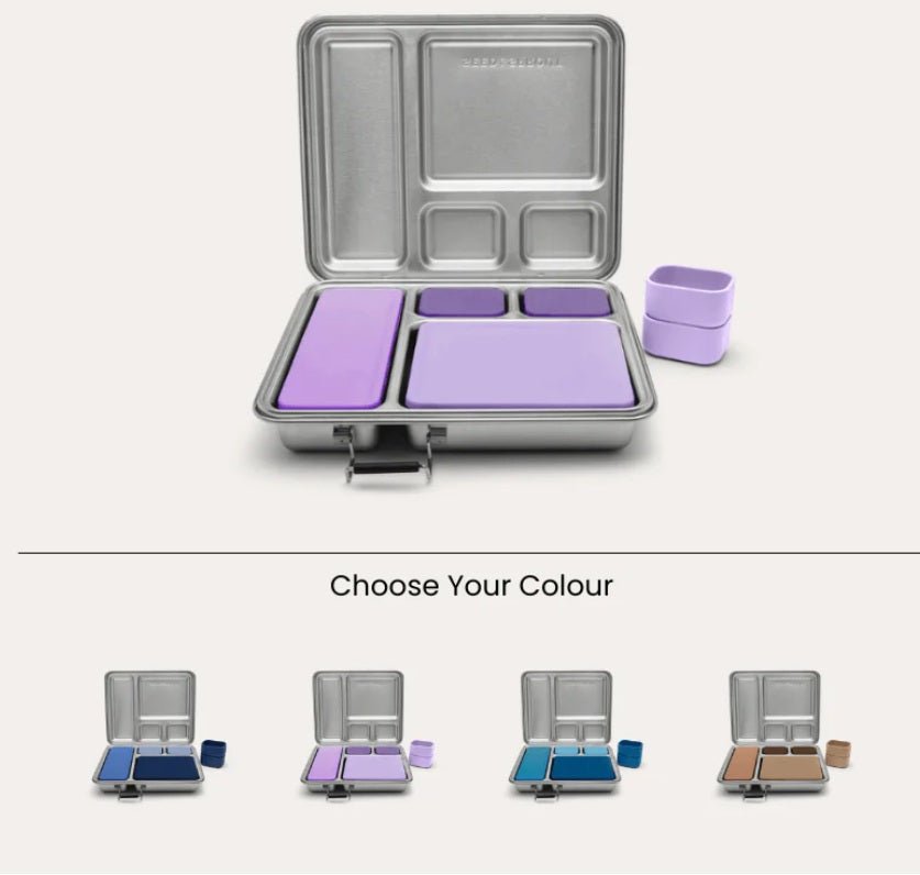 Seed and Sprout CoCrunchBox™ 2.0 Lunch Box | 4 Pot Set + Dividers - Praline same day gift delivery melbourne