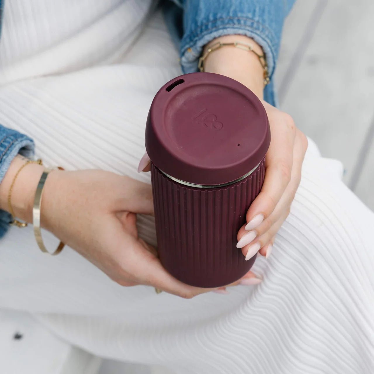 Seed and Sprout CoSeed and Sprout Glass and Silicone Coffee Cup 8oz same day gift delivery melbourne
