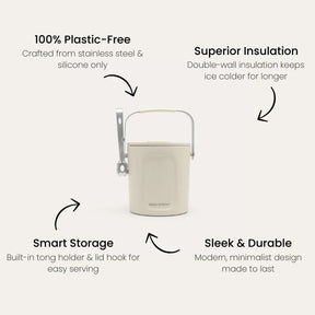 Seed and Sprout CoSeed and Sprout Insulated Ice Bucket | Mushroom | Picnic Accessories same day gift delivery melbourne