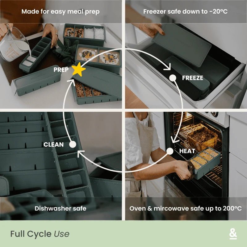 Seed and Sprout CoSeed & Sprout 1 Portion Silicone Freezer Tray | 1000ml same day gift delivery melbourne